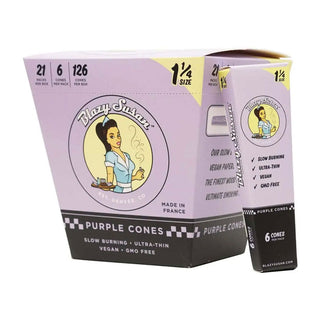 Blazy Susan purple cones packaging on a white background