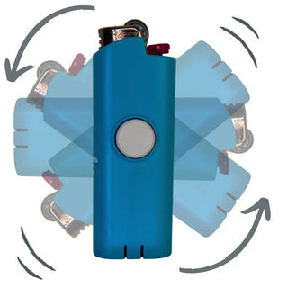 Cookies blue lighter cover on white background