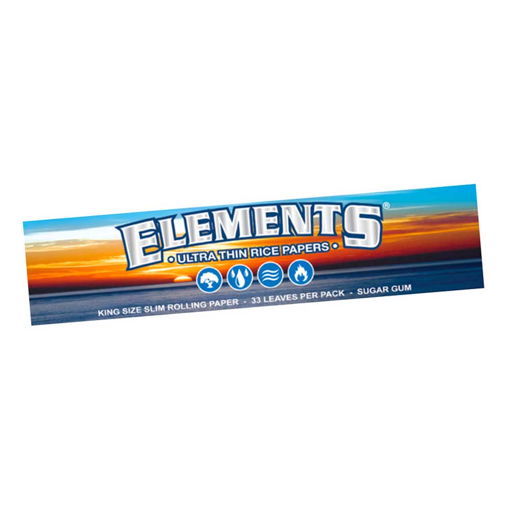  1 box - Elements RED King Size Slim Slow Burn rolling paper -  total 1650 papers : Health & Household