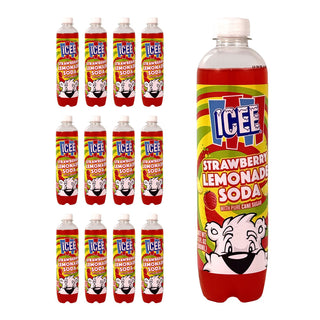 Icee Strawberry Lemonade Soda 17oz 12ct