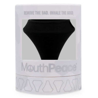 Black mouthpiece on a white background.
