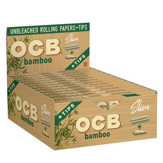 OCB Bamboo rolling papers packaging on a white background