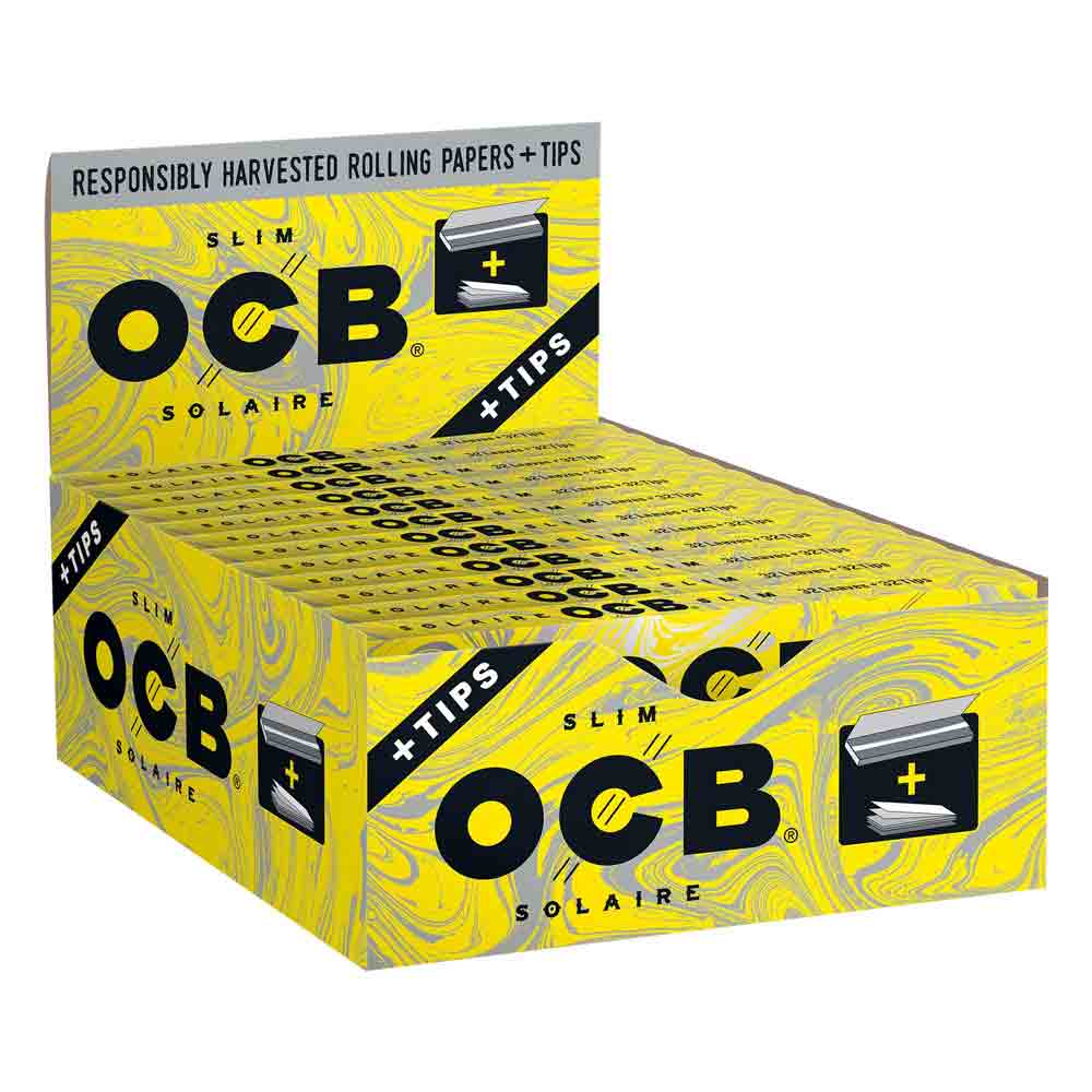 OCB Paper Solaire King Size Slim Rolling Papers + Tips | MatchBoxBros MATCHBOXBROS.COM OCB Paper Solaire King Size Slim Rolling Papers + Tips | MatchBoxBros MATCHBOXBROS.COM