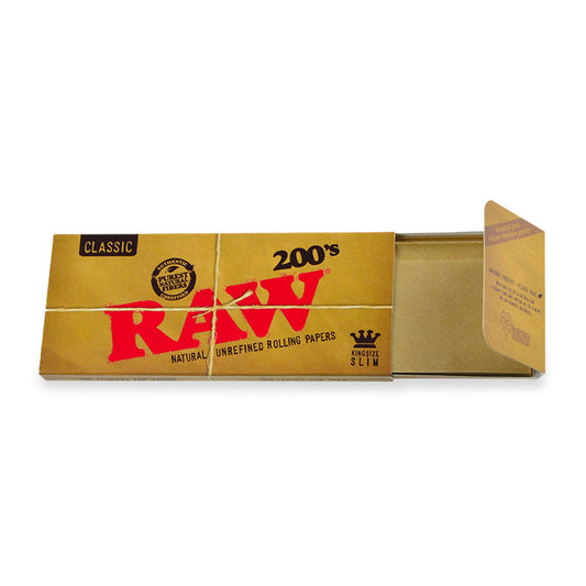 RAW Classic King Size Slim 200's Rolling Papers