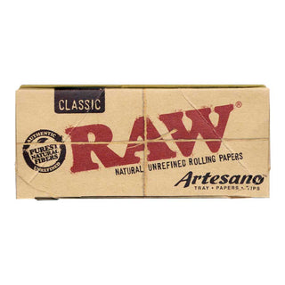 Pack of Raw Artesano rolling papers on a white background
