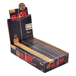 Box of Raw rolling papers on a white background