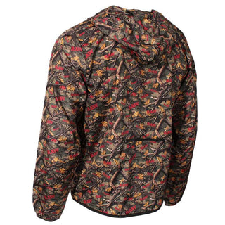 Camouflage-patterned jacket on a white background