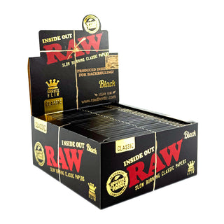 RAW BLACK INSIDE OUT KING SIZE SLIM FULL BOX