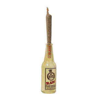 RAW Glass Bottle Cone Holder on a white background