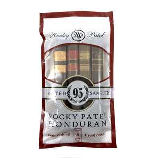 Sampler Pack of Rocky Patel Honduran cigars with a white background