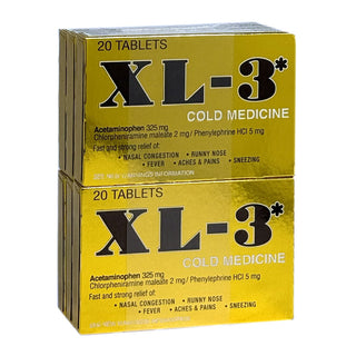 XL-3 Cold Medicine 6/20ct