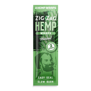 Zig-Zag Hemp Wraps packaging on a white background