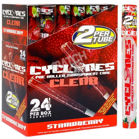 Cyclones Clear Cones - Strawberry Flavor