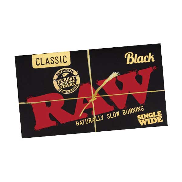 Feuilles à rouler - Raw - Black Single Wide