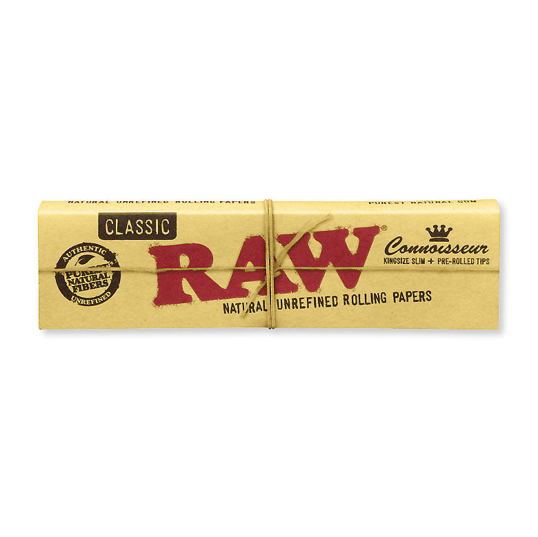 Raw Connoisseur KS Slim Rolling Paper and Filter Tips