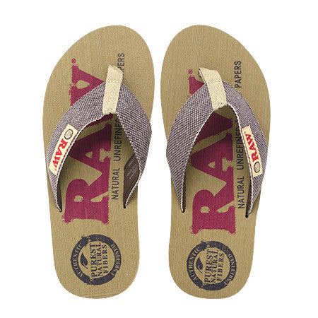 RAW Authentic X Rolling Papers Thong Sandal - Various Sizes - (1 Count)