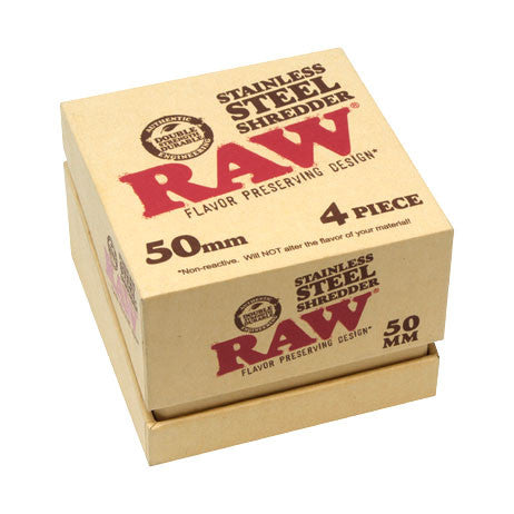 RAW Stainless Steel Shredder 50mm Retail Box