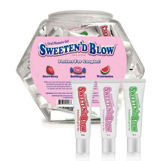 Sweeten D Blow Flavored Pillow Packs Fishbowl .34 oz Assorted Flavors (66 per Bowl)