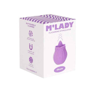 M’Lady Flickering Tongue and Vibrating Silicone Clitoral Stimulator