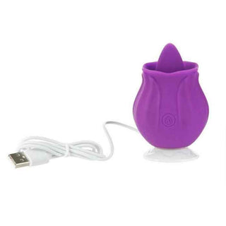M’Lady Flickering Tongue and Vibrating Silicone Clitoral Stimulator