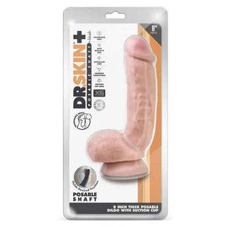 Dr. Skin Plus Gold Collection Thick Posable Dildo 8"