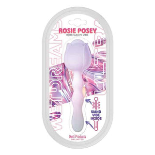 Wet Dreams Rosie Posey Silicone Rose Shaped Vibrating Wand