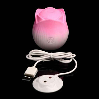 Bloomgasm Pulsing Petals Throbbing Silicone Rose Stimulator