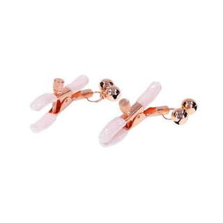 Sex & Mischief Peaches N CreaMe Bell Nipple Clamps (Rose Gold)