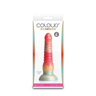 Colours 6" Stacked Silicone Dildo