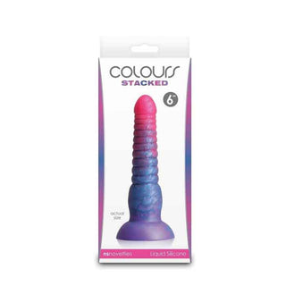 Colours 6" Stacked Silicone Dildo