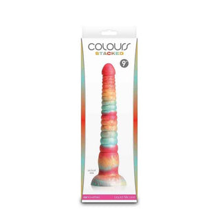 Colours 9" Stacked Silicone Dildo