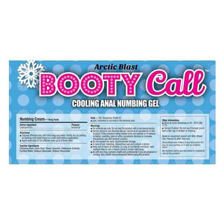 Booty Call Cooling Anal Numbing Gel 10ml (65ct)