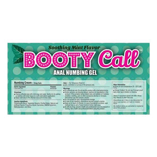 Booty Call Mint Anal Numbing Gel 10ml Fishbowl (65ct)