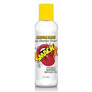 Smack Lickable Massage Oil 2oz Passion Fruit