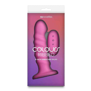 Colours 6" Ribbed Remote-Control Vibrator