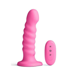Colours 6" Ribbed Remote-Control Vibrator