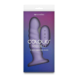 Colours 6" Ribbed Remote-Control Vibrator