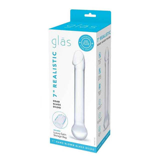 Glas Realistic Head Glass Dildo 7"