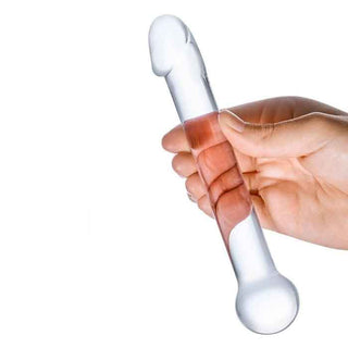 Glas Realistic Head Glass Dildo 7"