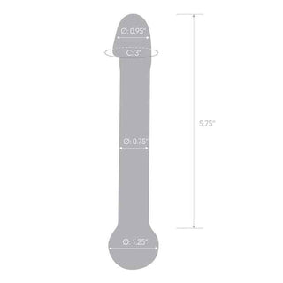 Glas Realistic Head Glass Dildo 7"