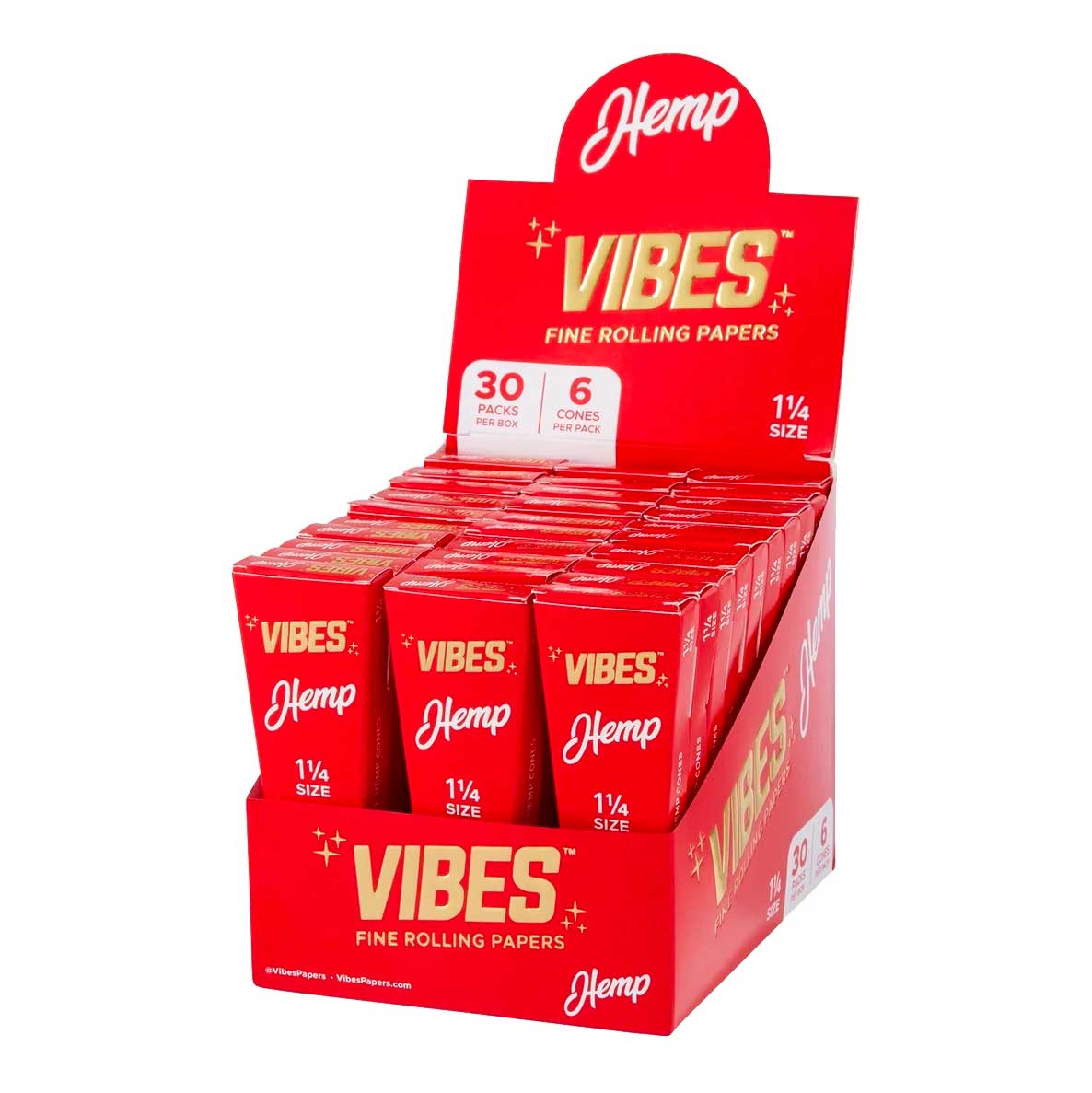 vibes cones hemp 1 1 4 size