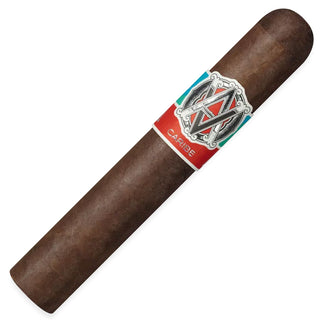 Avo cigar with a colorful label on a white background