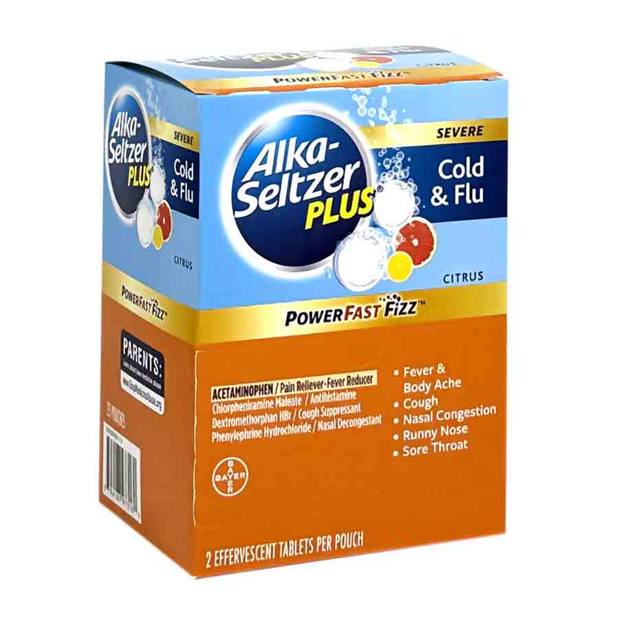 Alka-Seltzer Plus Cold & Flu Citrus 25/2ct – MATCHBOXBROS.COM