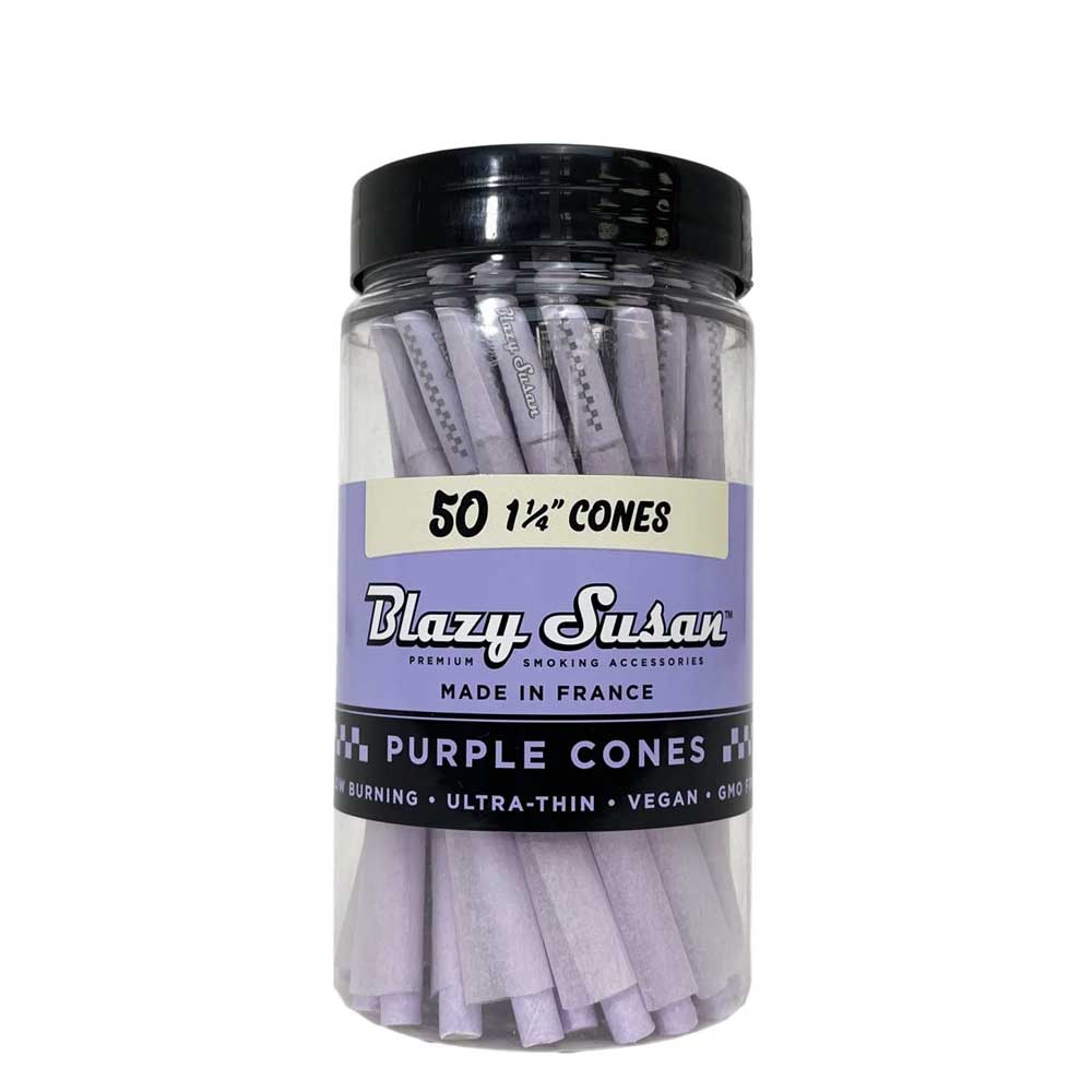 Blazy Susan Purple 1 1/4 Cones (50ct)