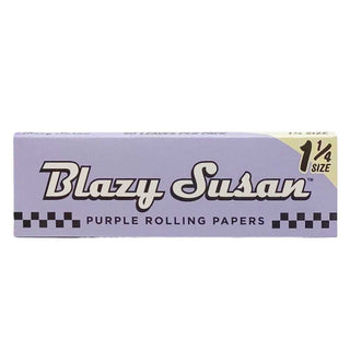blazy susan 1 1 4 size slim purple rolling paper