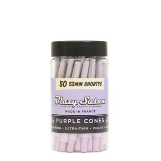 blazy susan purple 53mm shortys cones 50ct