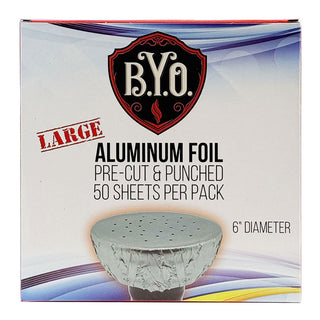 BYO 6" Pre Punched Aluminum Foils 24/50ct
