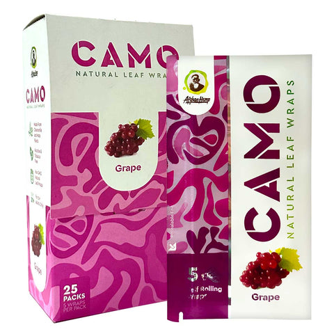 Camo Natural Leaf Wraps ~ Grape Flavor