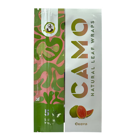 Camo Natural Leaf Wraps ~ Guava Flavor