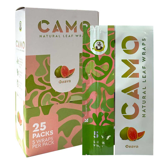 Camo Natural Leaf Wraps ~ Guava Flavor